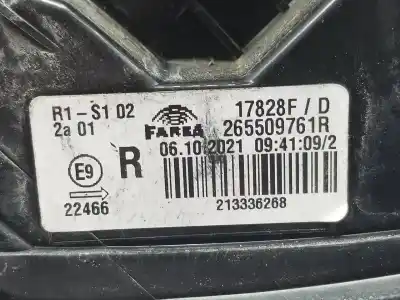 Second-hand car spare part right tailgate light for renault clio v business edition oem iam references 265509761r  265509761r