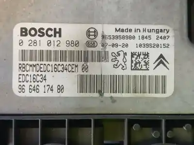 Автозапчасти б/у блок управления двигателем за citroen c4 grand picasso avatar ссылки oem iam 9664617480