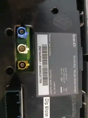 Piesă de schimb auto la mâna a doua ECRAN DISPLAY MULTIFUNCȚIONAL DISPLEI pentru RENAULT LAGUNA III GRANDTOUR 2.0 Dynamique Referințe OEM IAM 259154206R  