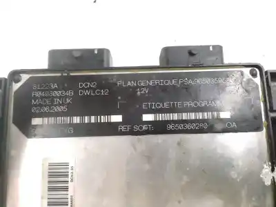 Second-hand car spare part ecu engine control for citroen berlingo 1.9 d multispace oem iam references 9650359580  r04080034b