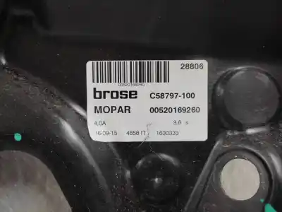 Tweedehands auto-onderdeel regelaar rechts voor ruit voor fiat 500 x (334) city cross oem iam-referenties 52016926  52070463, 71777185, c58797100, 00520169260, c45359104