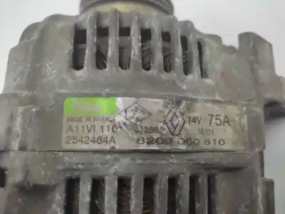 Pezzo di ricambio per auto di seconda mano alternatore per renault clio ii fase i (b/cbo) 1.2 riferimenti oem iam 8200060816  2542464a, a11vi110