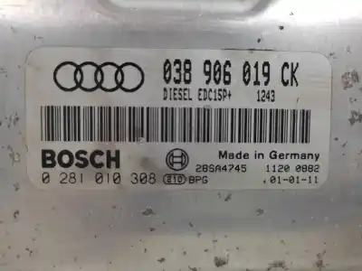 Автозапчастина б/у ебу контролер двигуна для audi a3 (8l) 1.9 tdi посилання на oem iam 038906019ck  0281010308, 28sa4745