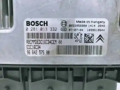 Pièce détachée automobile d'occasion calculateur moteur ecu pour peugeot 308 1.6 hdi fap cat (9hz / dv6ted4) références oem iam 9664257580 0281013332 
