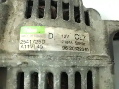 Автозапчастина б/у генератор для citroen saxo 1.5 d furio посилання на oem iam 9620332580  2541725d, a11vi45