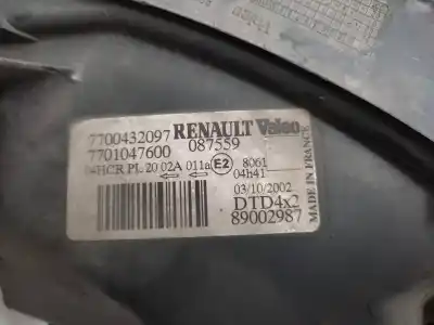 Pezzo di ricambio per auto di seconda mano faro anteriore destro per renault scenic (ja..) 1.4 16v authentique riferimenti oem iam 7700432097  7701047600