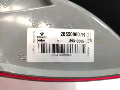 Second-hand car spare part right tailgate light for renault megane iii berlina 5 p expression oem iam references 265500007r  89319605