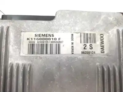 Second-hand car spare part ecu engine control for daewoo matiz 0.8 cat oem iam references 96259124  k115000010f