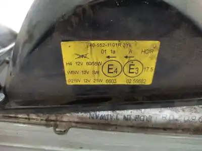 Second-hand car spare part right headlight for citroen c15 * oem iam references 95535309  