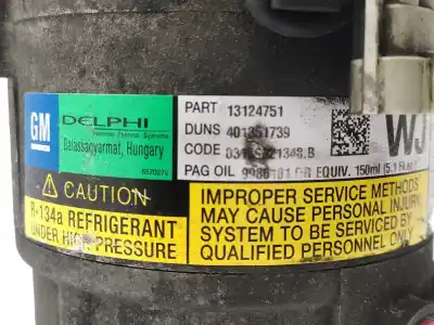 Second-hand car spare part air conditioning compressor for opel astra h gtc (a04) 1.7 cdti (l08) oem iam references 13124751  