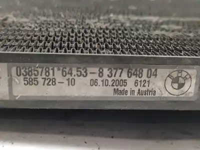 Peça sobressalente para automóvel em segunda mão condensador / radiador de ar condicionado por bmw serie x3 (e83) 2.0d [2.0 ltr. - 110 kw 16v diesel cat] referências oem iam 837764804  64538377648