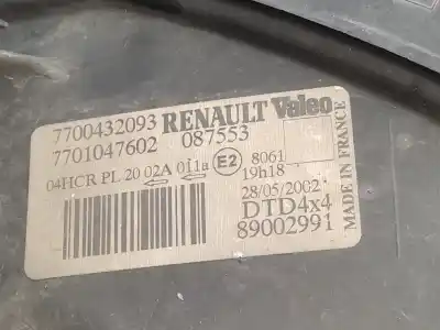 Автозапчастина б/у права фа для renault scenic (ja..) 2.0 16v cat (f4r) посилання на oem iam 7700432093 260108021r 7701047602
