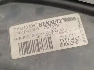 Pezzo di ricambio per auto di seconda mano faro anteriore destro per renault scenic (ja..) 1.6 16v authentique (ja0b/11) riferimenti oem iam 7700432097 260102746r 89002987