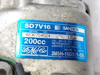 Second-hand car spare part air conditioning compressor for ford focus c-max (cap) 1.6 tdci cat oem iam references 3m5h19d629sb 1677171 sd7v161255