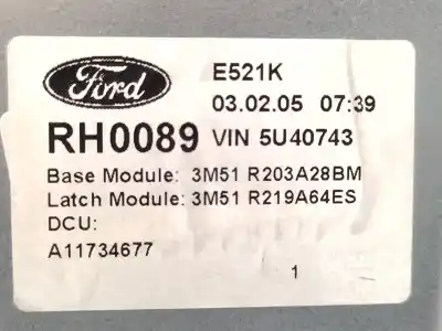 Автозапчастина б/у регулятор переднього правого скла для ford focus c-max (cap) ambiente (d) посилання на oem iam 3m51r203a28bm  1738646