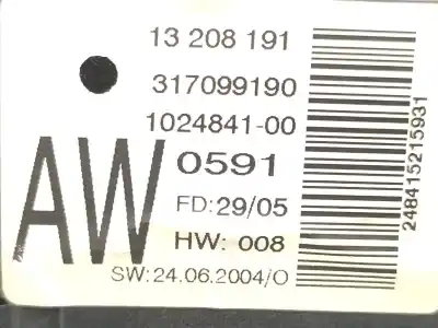 Pezzo di ricambio per auto di seconda mano display multifunzione per opel corsa c (x01) 1.2 twinport (f08 f68) riferimenti oem iam 13208191  