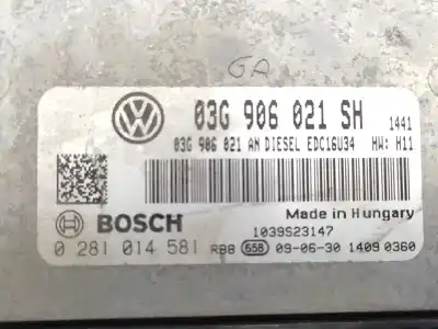 Автозапчасти б/у блок управления двигателем за seat leon (1p1) reference copa ссылки oem iam 03g906021sh  0281014581