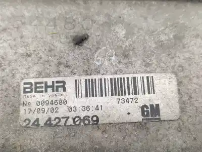 Peça sobressalente para automóvel em segunda mão intercooler por opel combo 1.7 16v dti cat (y 17 dt / lr6) referências oem iam 24427069  9196705