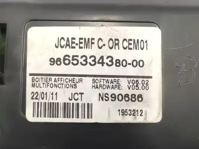 Peça sobressalente para automóvel em segunda mão display gps / multimídia por citroen c4 lim. sport referências oem iam 9665334380  6155hw