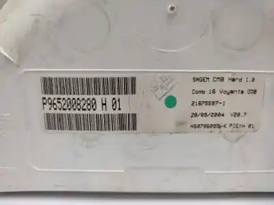 Peça sobressalente para automóvel em segunda mão quadrante por citroen c3 1.4 hdi exclusive referências oem iam 9652008280  6105ev