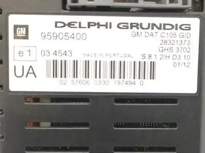 Peça sobressalente para automóvel em segunda mão display gps / multimídia por opel antara 2.2 cdti cat (a 22 dm / lnq) referências oem iam 95905400  