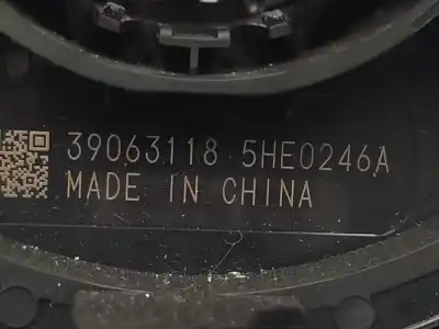 Pièce détachée automobile d'occasion contacteur tournant d'airbag pour opel astra k (b16) 1.4 turbo (68) références oem iam 39063118  