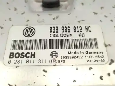 Second-hand car spare part ecu engine control for skoda octavia i combi (1u5) 1.9 tdi oem iam references 038906012hc  0281011311