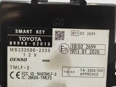 Second-hand car spare part electronic module for toyota auris 2.0 d-4d cat oem iam references 8999002010  mb2325002333