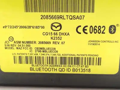 Second-hand car spare part electronic module for mazda 5 (cw) 1.6 cd diesel cat oem iam references cg1566dhxa  