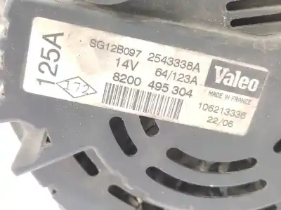 Pezzo di ricambio per auto di seconda mano alternatore per opel vivaro 2.5 dti / cdti cat (g9u-730 / lj9) riferimenti oem iam 8200495304 sg12b097 93189523