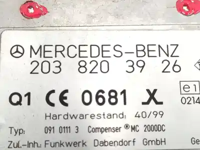Автозапчастина б/у електронний модуль для mercedes-benz clase c (w203) berlina 320 (203.064) посилання на oem iam 2038203926  a2038203926