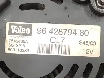 Second-hand car spare part alternator for citroen c3 1.4 oem iam references 9642879480 5705gz sg7s016