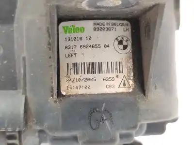 Peça sobressalente para automóvel em segunda mão farol / projetor de nevoeiro esquerdo por bmw 1 (e87) 118 d referências oem iam 63176924655 89203671 