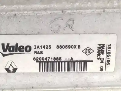 Peça sobressalente para automóvel em segunda mão intercooler por renault clio iii 1.5 dci diesel referências oem iam 8200471885  880590x