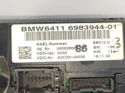 Peça sobressalente para automóvel em segunda mão comando de sofagem (chauffage / ar condicionado) por bmw 1 (e87) 118 d referências oem iam 64116983944  64119199259