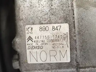 Автозапчасти б/у компрессор кондиционера воздуха за citroen c4 picasso i monospace (ud_) 1.6 vti 120 ссылки oem iam 890847 648740 4471501740