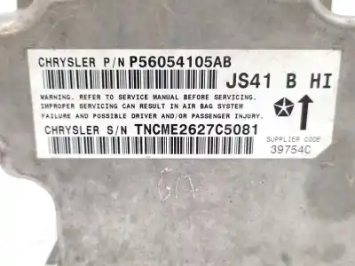 Автозапчасти б/у блок управления подушками безопасности за chrysler sebring (js) 2.0 crd ссылки oem iam 56054105ab  