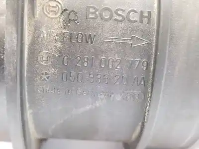 Автозапчастина б/у витратомір повітря для chrysler sebring (js) 2.0 crd посилання на oem iam 5033320aa 0281002779 