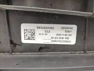 Автозапчастина б/у електро вентилятор для peugeot 308 iii (fb_, fh_, fp_, f3_) puretech 130 (fphnsl, fphnst) посилання на oem iam 9832930080  