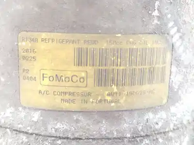 Pezzo di ricambio per auto di seconda mano compressore aria condizionata per ford fiesta vi (cb1, ccn) 1.5 tdci riferimenti oem iam av1119d629ac  1858388