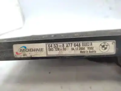 Second-hand car spare part air conditioning condenser / radiator for bmw 3 (e46) 320 d oem iam references 64538377648  