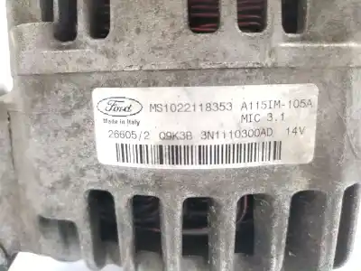 Pezzo di ricambio per auto di seconda mano alternatore per ford focus c-max (dm2) 1.6 riferimenti oem iam 3n1110300ad  1708472
