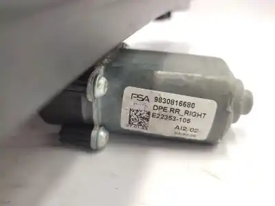 Автозапчастина б/у регулятор скла заднього правого для peugeot 308 iii (fb_, fh_, fp_, f3_) puretech 130 (fphnsl, fphnst) посилання на oem iam 9830816680  