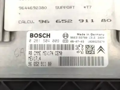 Second-hand car spare part ecu engine control for peugeot 308 i (4a_, 4c_) 1.6 16v oem iam references 9665291180 0261s04009 