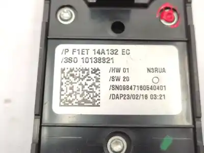 Second-hand car spare part left front power window switch for ford fiesta vi (cb1, ccn) 1.5 tdci oem iam references f1et14a132ec  2032974