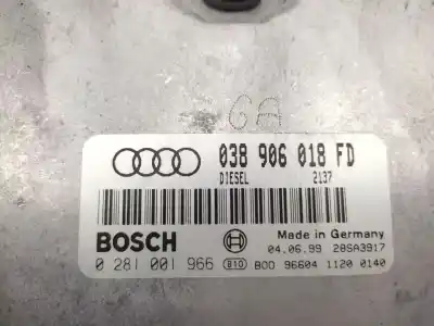 Автозапчастина б/у ебу контролер двигуна для audi a4 b5 (8d2) 1.9 tdi посилання на oem iam 038906018fd 0281001966 