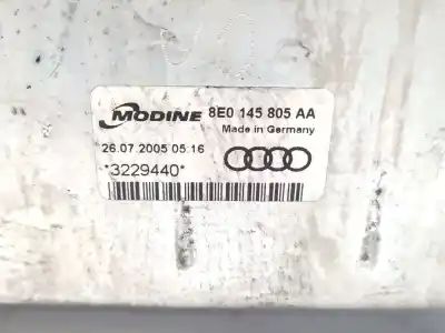 Автозапчастина б/у інтеркулер для audi a4 b7 (8ec) 2.0 tdi 16v посилання на oem iam 8e0145805aa  