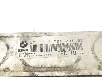 Second-hand car spare part intercooler for bmw x5 (e53) 3.0 d oem iam references 17517791231  