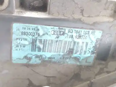 Автозапчастина б/у ліва фара для audi a4 b5 (8d2) 1.9 tdi посилання на oem iam 8d0941003ak  