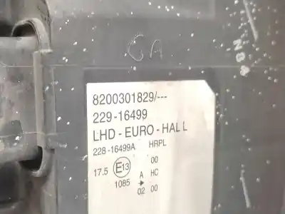 Автозапчастина б/у ліва фара для renault modus / grand modus (f/jp0_) 1.5 dci (fp0d, jp0d) посилання на oem iam 8200301829  
